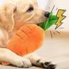 Carrot Dog Puzzle Toys Carrot Shape Dog Squeak Toys Stress Relief Dog Toys Stuffed Plush Puppy Toys For Small Medium And Large