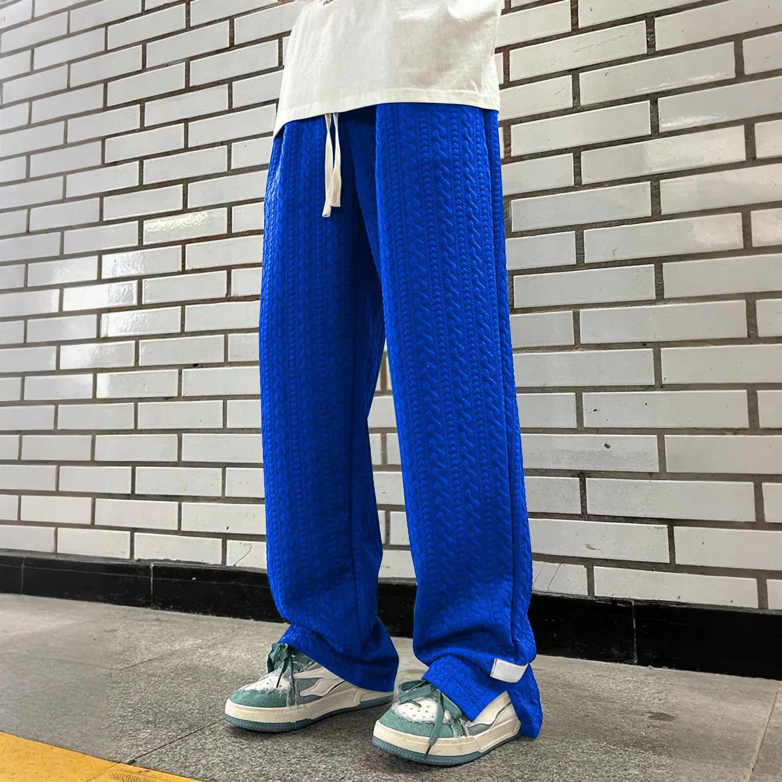 

Мужские однотонные свободные спортивные штаны с широкими штанинами, мужские повседневные модные спортивные штаны XXXL