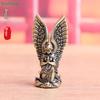 Vintage Brass Angel Figurine - Small Praying Angel Statue for Home Decor, Desktop Ornament & Collectible Gift