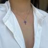 Silver Cross with Amethyst 1.46ct (2139126)