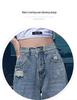 High-Waist Slim Ripped Jeans for Women - Versatile Summer 2022 Loose Wide-Leg Pants