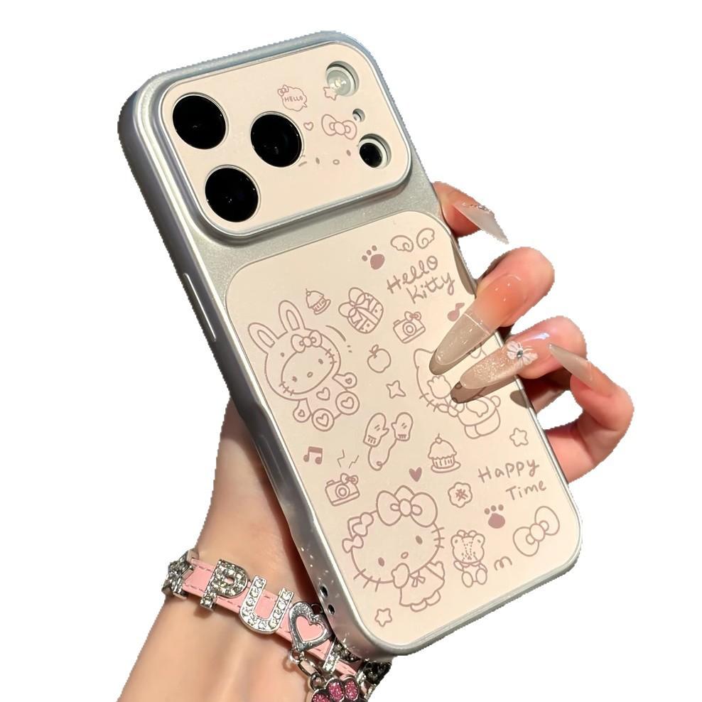 Fun cartoon West Highland is suitable for Apple 11/11pro mobile phone case IP11 electroplating 11 cute 11 anti-drop 11 sets
