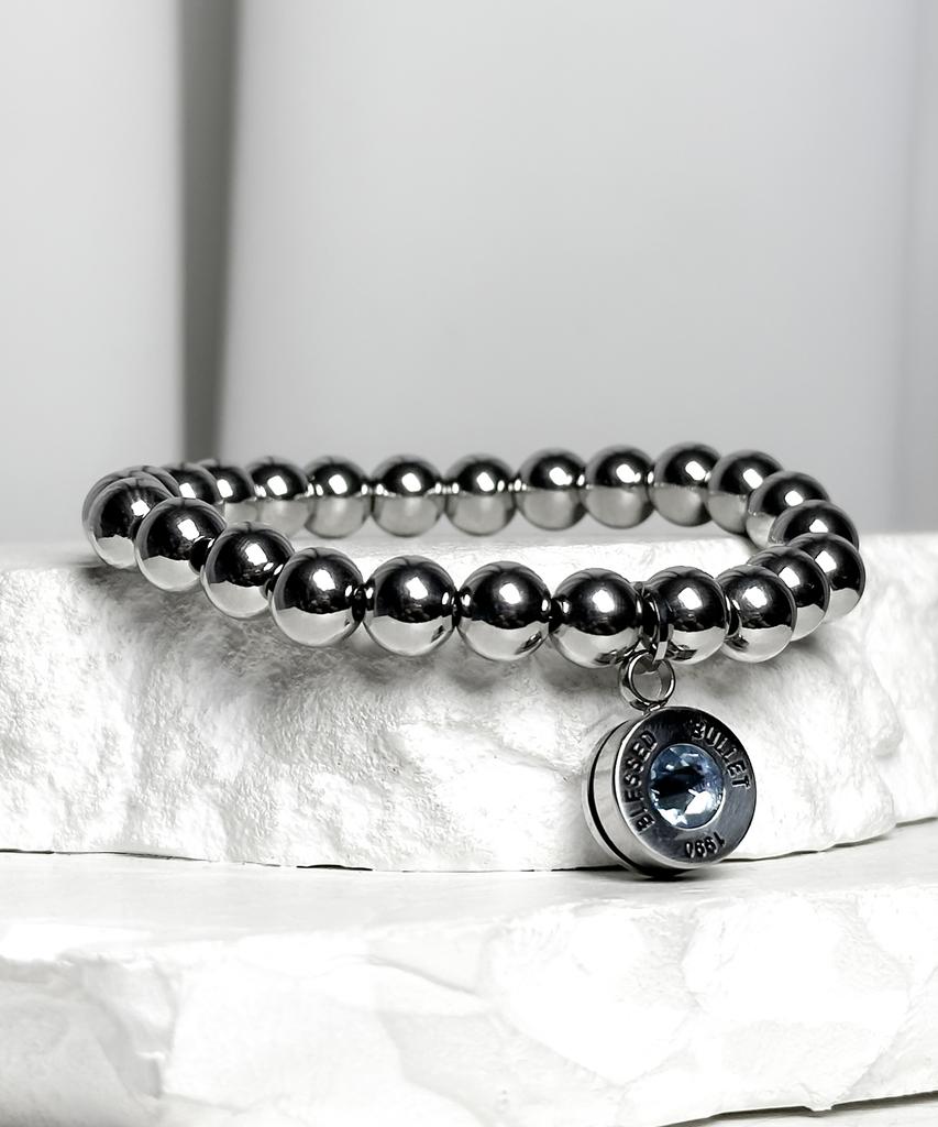 Blessed Bullet Blessed_Steel Bead Ball Bracelet