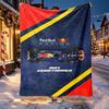 Red Bull Racing Muster Decke für Heimdekoration, Bett, Sofa, Autoreise, Camping, Geeignet für alle Jahreszeiten, Geburtstags-Weihnachtsgeschenk