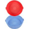 2 Pack Air Fryer Silicone Liners Basket Round, Apply To 1-3.5 QT Airfryer, Air