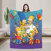 Blanket The S-Simpsons Decorative Flannel Throw Blanket For Living Room Warm Soft Customized Quality Bedspread Birthday Gift