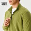 Men's Heat-Retaining Wavy Fleece Half-Zip Sweatshirt