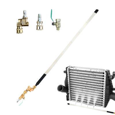 Radiator Cleaner Heavy Duty Radiator Flush Wand Flush Leak-Proof Precise Blower 180 Rotation For Car RV Hvac AC Refrigerator