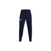 Solid Color Letter Print Drawstring Sports Pants Men Bottoms Blue 1373374-408