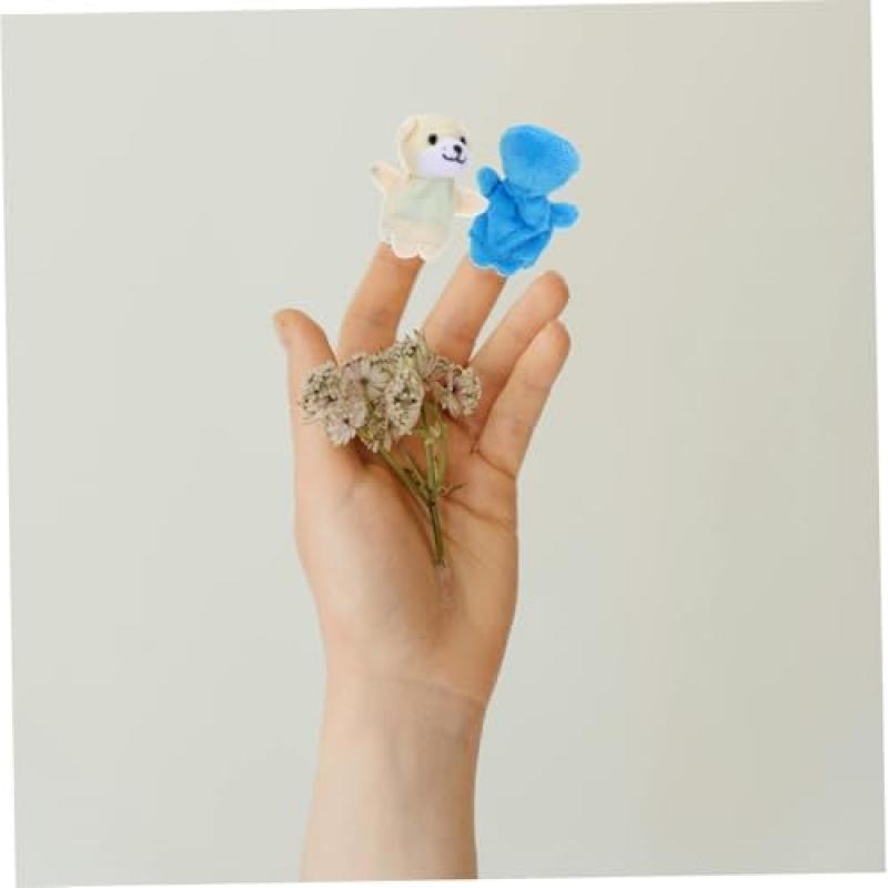 BESPORTBLE 10stücke Plüschtier-fingerpuppen Spielset Cartoon-tierpuppen Zum Geschichtenerzählen Für Junge Mädchen Und Kleinkinder