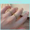 Unique Adjustable Copper Ring For Women With Stylish Geometric Design For Summer 2024