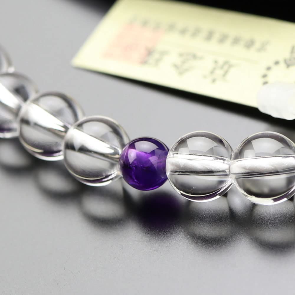 Prayer Beads for Women Approximately 7mm Genuine Crystal 2 Heaven Amethyst Pure Silk Tassel Prayer Beads Kyoto Prayer Beads Kyoto Amethyst February