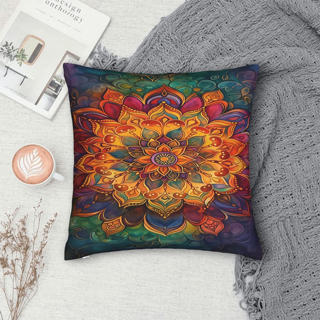 Bohemian Mandala Style Pillow Case Square Pillow Cover Vintage Pillowcases For Sofa Home Decor