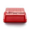 Rectangular Kitchen Colander Basket - Green, 2-Pack