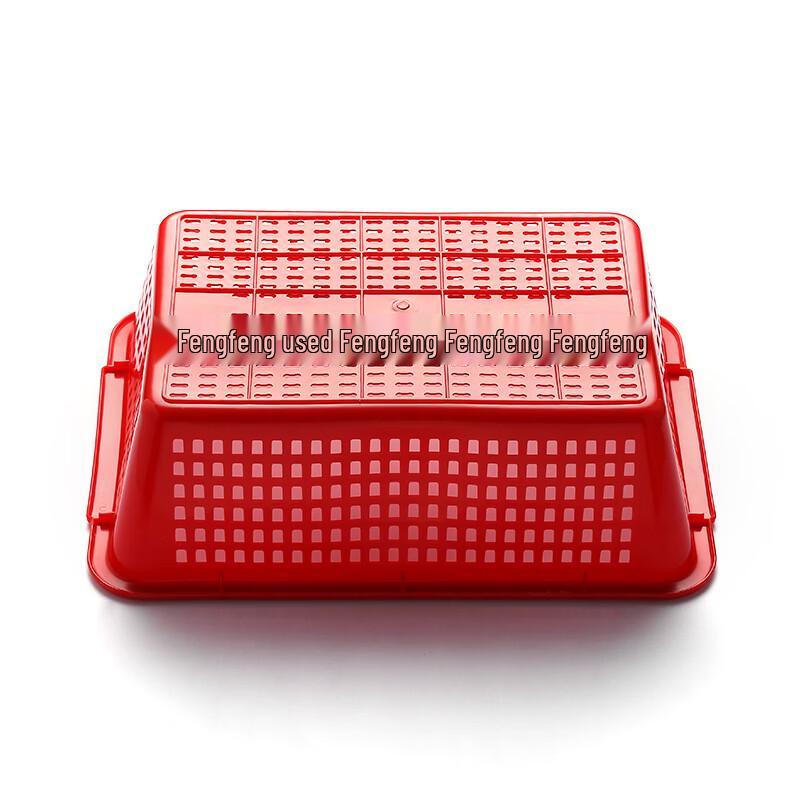 Rectangular Kitchen Colander Basket - Green, 2-Pack
