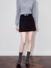 Retro Style Tencel Wool A-Line High Waist Skirt - Women's Autumn Collection
