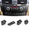 64119344143 For BMW 1 3 Series X1 X3 E90 E91 E87 Air Conditioner AC Temperature Control Button Keys Rotary Knob Replacement