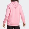 Adidas Originals Trefoil Logo Printed Long Sleeve Hooded Sweatshirt Unisex Sweatshirt Pink IA6393