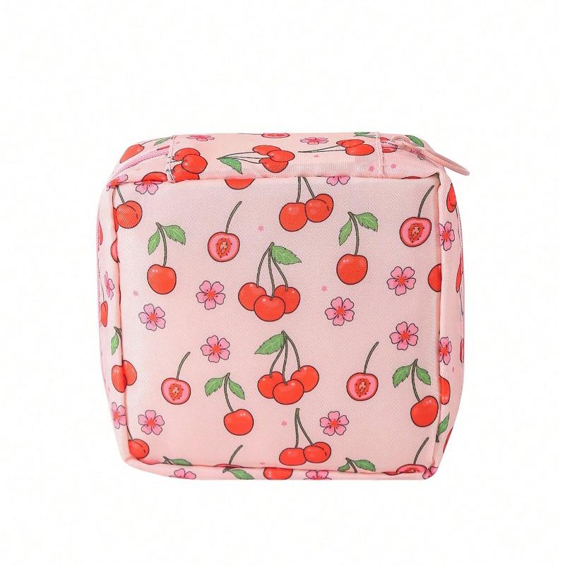 1pc Sanitary Pads Storage Bag Portable Pouch Large Capacity Minimalist Waterproof Fabric For Storing Sanitary Pads Boho Vibes