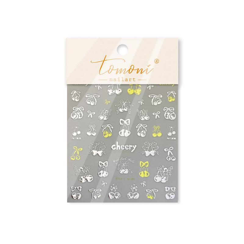 

Tomoni x Tata Hot Stamping Cherry Sweetie Nail Stickers Collection