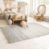 Woven and Braided Rug In Jute and Natural Cotton 160x230