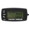 LCD Backlit Gauge Resettable Inductive Tachometer Hour Meter for 2 4 Stroke Engines