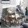 1PC Vampire Knight Print Flannel Blanket, High quality Comfortable for All Seasons, Home Decor, Warmth and Comfort, Perfect for Christmas Gifts235