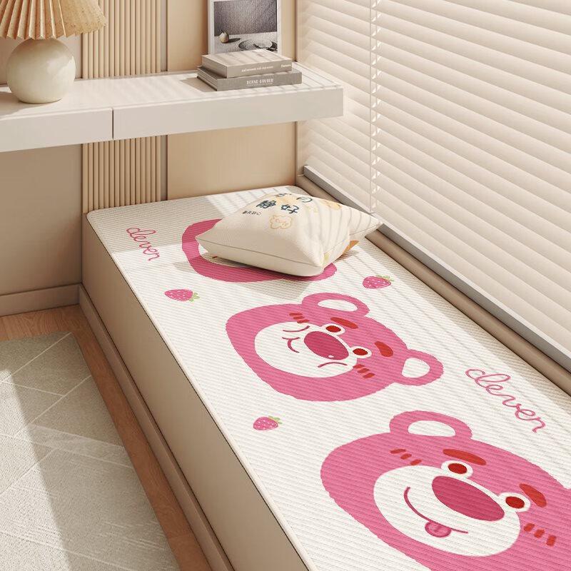Cartoon Ice Silk Bay Window Seat Cushion