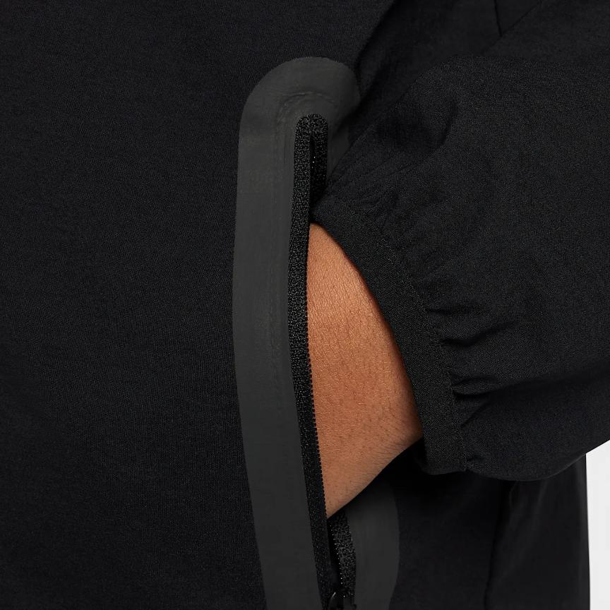 Nike Jacket Kids Hooded Zip Long Sleeve Kids Jackets Black HQ8911-010