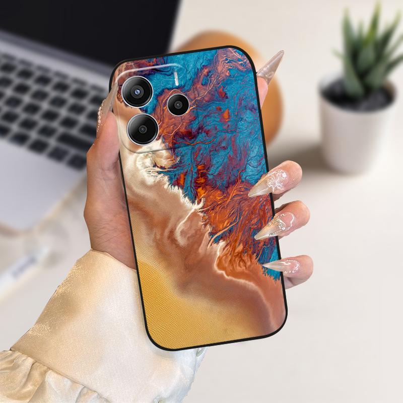 Phone Case For Redmi Note14 Silicone TPU Phone Coque Cover Cases For Redmi Note 14 4G Fashion Soft Protective Bumper Fundas Bags