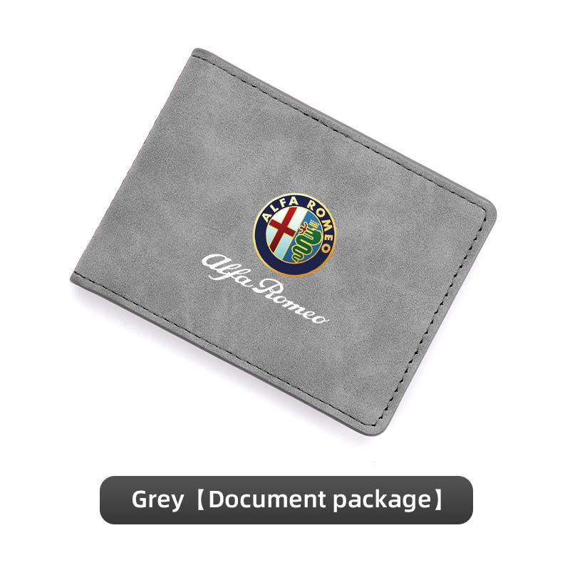 2026 Heißes Alfa Romeo Auto Führerschein Hülle Ausweis Kreditkarten Hülle Halter Fahrdokument Reiseausweis Geldbörse Für Alfa Romeo Giulia 15