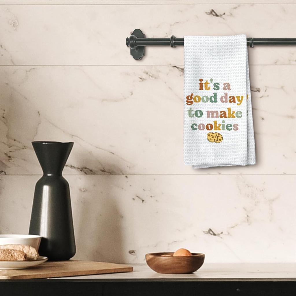 It's a Good Day to Make Cookies Kitchen Towels, Baking Towels, Gifts for Bakers, Tea Towels for Baking, Baking Gifts for Women Dish Towels Tea Towels
