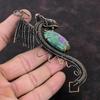 Ruby Fuchsite Pendant Copper Wire Wrapped Gemstone Jewelry Handmade Pendant Antique Dragon Pendants Copper Wire Wrap Pendant Engagement Gift