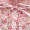 Pink Floral Tie-Up Corset Camisole Tank Top