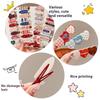5Pcs Clip-On Seamless Hair Clip Cute Heart-Shaped Sweet Hair Accessories For Women Fashionable Hairpin Fragile Hair Clip