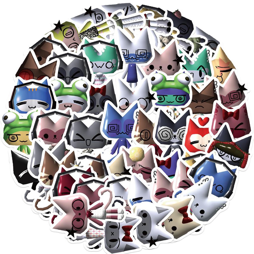 52 Cartoon Doro Cat Graffiti Stickers Guitar Laptop Suitcase DIY Waterproof Stickers
