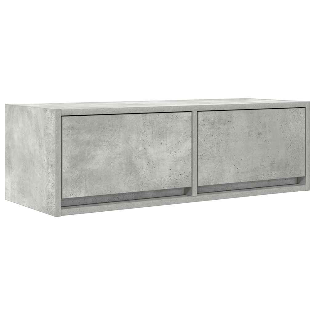 TV Cabinets 2 pcs Concrete Grey 80 x 31 x 25.5 cm Particleboard