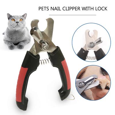 Professional Pet Dog Nail Clipper with Lock Grooming Scissors Clippers for Animals Cats