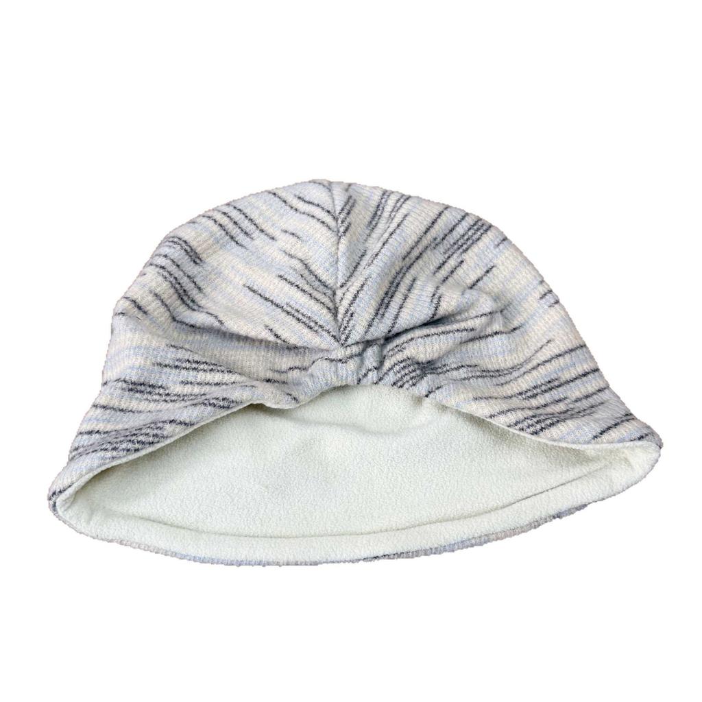 Slack soft top stacking hat autumn striped knitted warm pullover hat loose big head circumference cold hat wholesale