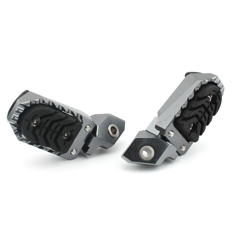 Silver Adjustable Foot Pegs Footrest For Bmw R1200Gs R1250Gs Adventure