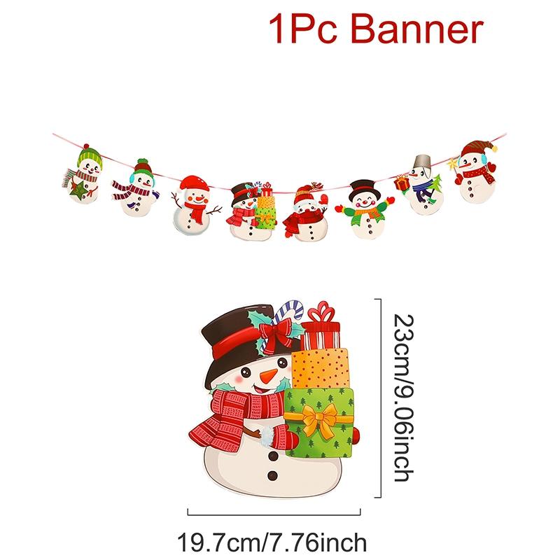 Christmas Banner Garland Merry Christmas Decoration For Home 2025 Xmas Tree Ornaments Gifts Navidad Noel Happy New Year 2025