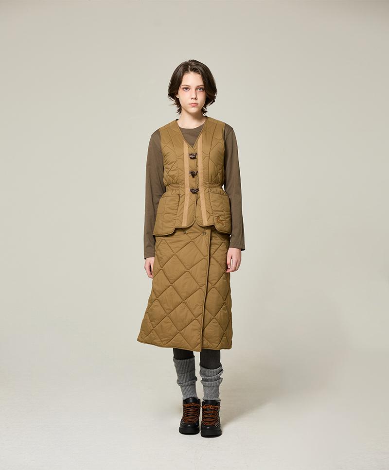 Nuke Jupiter Aero Snap Padding Wrap Skirt_Women [Beige]