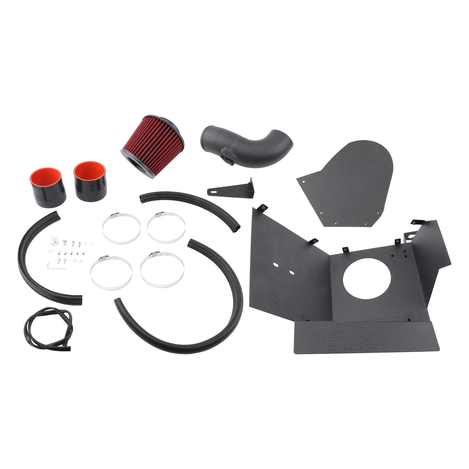 

3.0T B58 Engine Cold Air Intake Kit Filter Aluminum Inlet Pipe Heat Shield For BMW 2018- X3 X4 as the picture shows