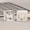 10Pcs Hand-Held Bedside Switch Square Flat Button Single Control Switch Wiring Button Rocker