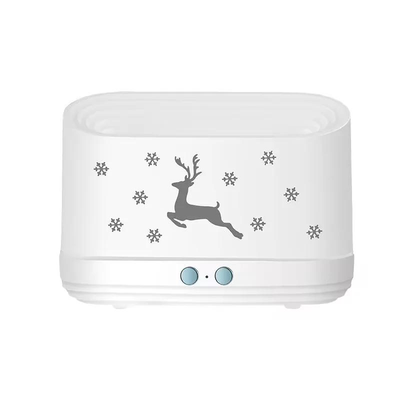 

Style Flame Humidifier Diffuser Mute Household Atmosphere Lamp USB Powered Air Humidifier білий