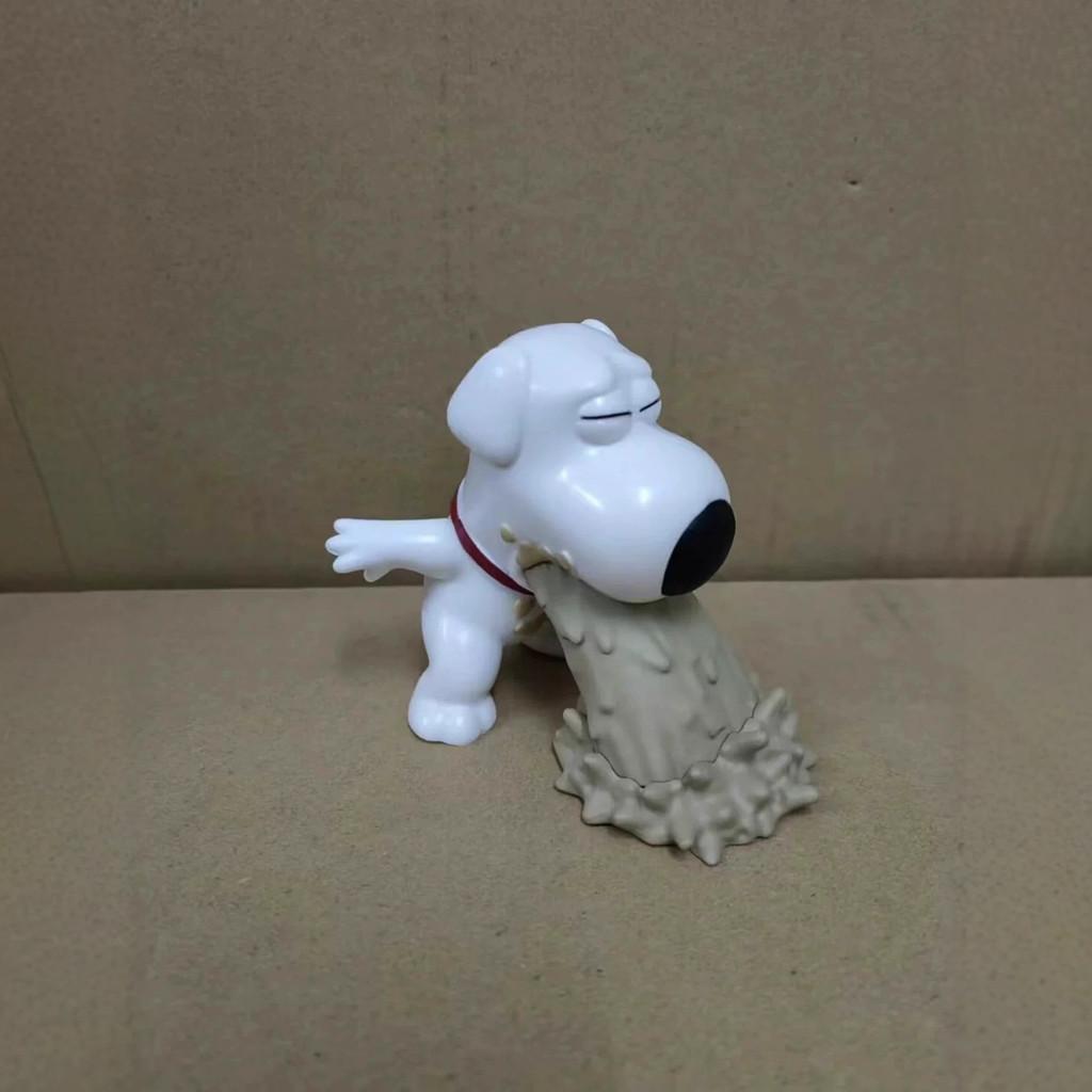 Family Guy Brian Griffin Vomiting Dog Pvc Figure With Humorous Design For Anime Collectors And Desk Decor