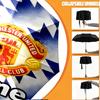 Custom Name Personalized Manchester United F.C Print Umbrella, Auto Open Close, 8‑Rib Sturdy Frame, Commute Camping Hiking Use, Birthday Gift