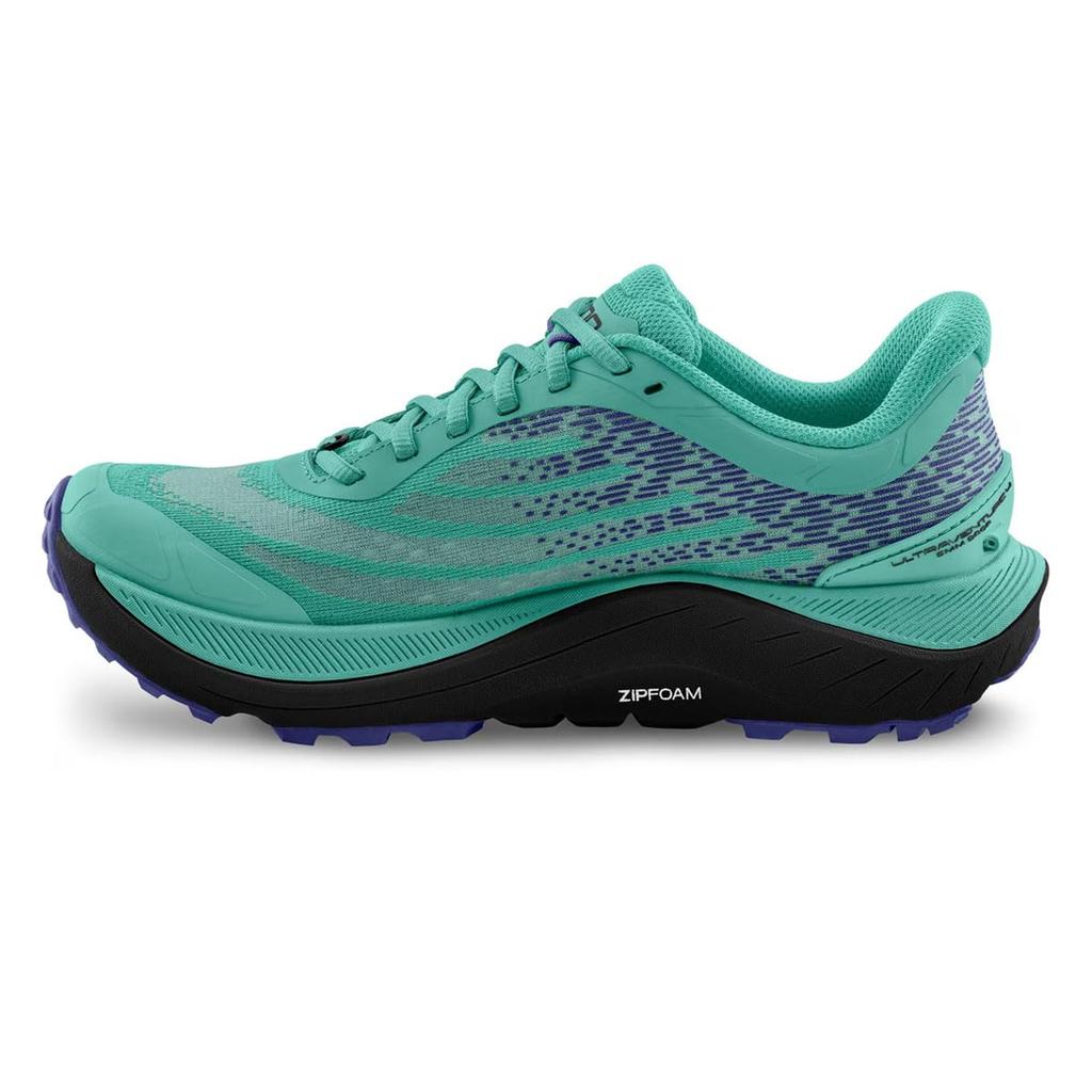 Trail Running Shoes ULTRAVENTURE 4 5mm Drop EU W8 020099 [Topo Athletic] (Ultraventure 4) Aqua/Black (24.5 cm) Women's