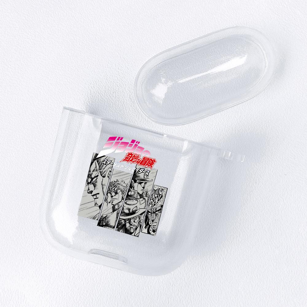 Anime Manga JoJos Bizarre Adventure Soft TPU Case for AirPods 3 2 1 Pro Cute Transparent Airpod Pro Airpod Cases Luxury