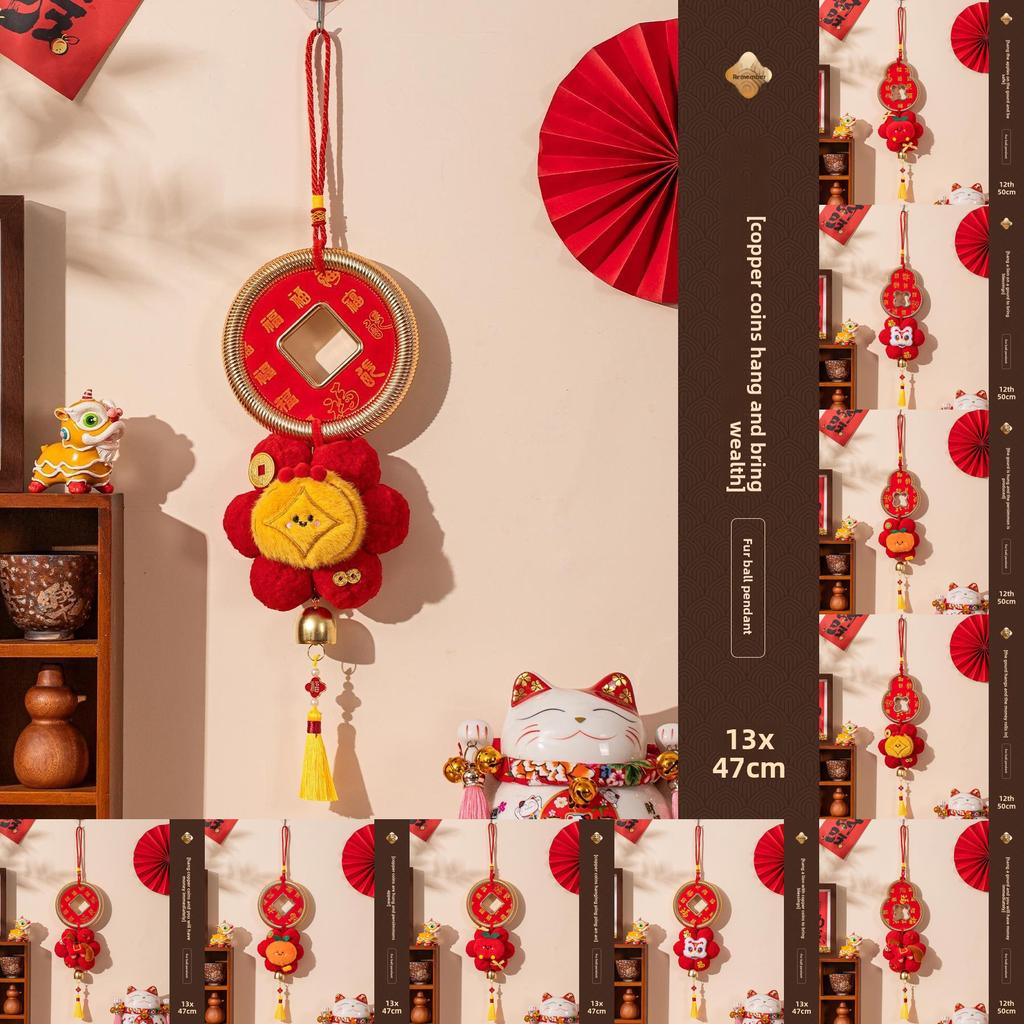 Year Of The Horse Plush Hanging Decorations For Festive Doorway Celebration